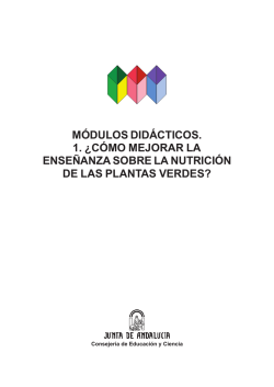 MÓDULOS DIDÁCTICOS. 1. ¿CÓMO MEJORAR LA ENSEÑANZA