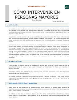 CÓMO INTERVENIR EN PERSONAS MAYORES - Sanz y Torres