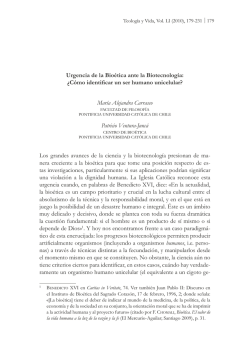 Urgencia de la Bioética ante la Biotecnología: ¿Cómo - SciELO