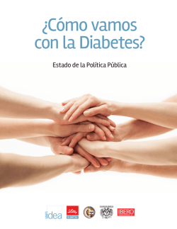 ¿Cómo vamos con la Diabetes? - Fundación Idea