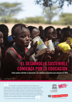 El Desarrollo sostenible comienza por la educación: cómo puede