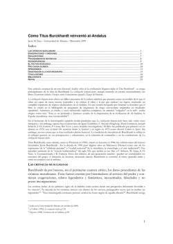 C&oacute;mo Titus Burckhardt reinvent&oacute; al-Andalus - RUA - Universidad de