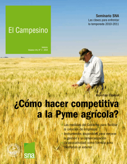 ¿Cómo hacer competitiva a la Pyme agrícola? - Sociedad Nacional
