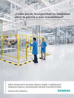 Safety Integrated: ¿Cómo puede la seguridad en - Siemens