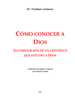 CÓMO CONOCER A DIOS