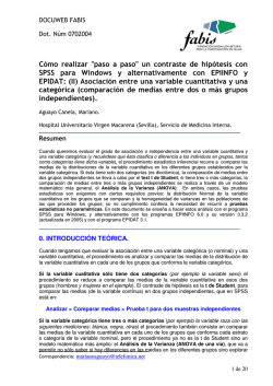Cómo realizar paso a paso un contraste de hipótesis con - Fabis