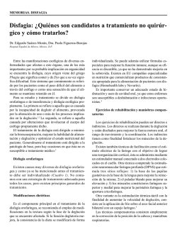 Disfagia - Revista de Gastroenterología de México
