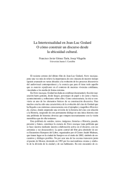 La Intertextualidad en Jean-Luc Godard o cómo - BOCC - UBI