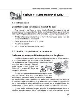 Capítulo 7: ¿Cómo mejorar el suelo? - Anfacal