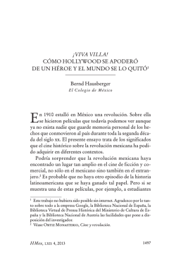 ¡VIVA VILLA! CÓMo HollYWood SE APodERÓ dE - ResearchGate