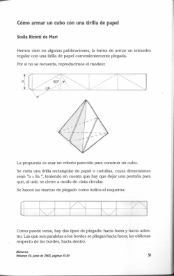 Cómo armar un cubo con una tirilla de papel