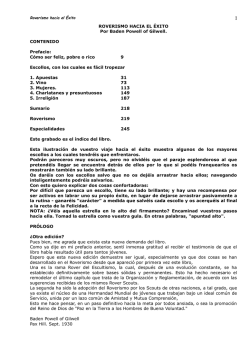 ROVERISMO HACIA EL &Eacute;XITO Por Baden Powell of - interspace.cl