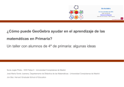 &iquest;C&oacute;mo puede GeoGebra ayudar en el aprendizaje de las