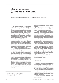 &iexcl;C&oacute;mo se mueve! &iquest;Tiene Mal de San Vito? - revista pediatria