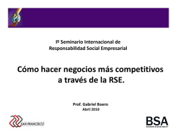 Cómo hacer negocios más competitivos a través de la RSE.