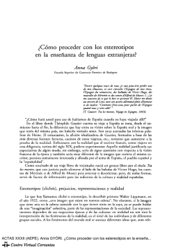 ¿Cómo proceder con los estereotipos en la enseñanza de lenguas