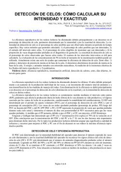Detecci&oacute;n de celos: c&oacute;mo calcular su intensidad y exactitud