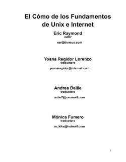 El Cómo de los Fundamentos de Unix e Internet