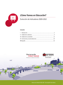 ¿Cómo Vamos en Educación? - Barranquilla Como Vamos