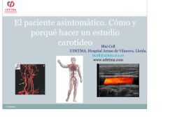 El paciente asintomático. Cómo y porqué hacer un estudio - Udetma