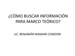 &iquest;C&Oacute;MO BUSCAR INFORMACI&Oacute;N? - Investigaci&oacute;n Educativa