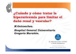 &iquest;Cu&aacute;ndo y c&oacute;mo tratar la &iquest; y hiperuricemia para limitar el - Fipec