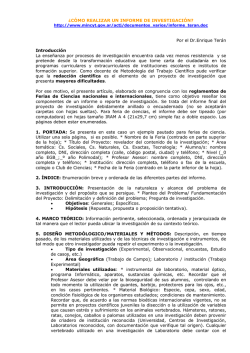&iquest;C&Oacute;MO REALIZAR UN INFORME DE INVESTIGACI&Oacute;N? Por el Dr
