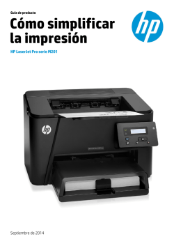 Cómo simplificar la impresión - Hewlett Packard