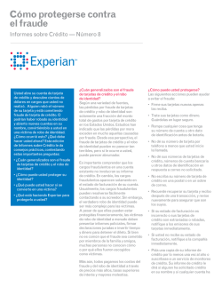 Cómo protegerse contra el fraude - Experian