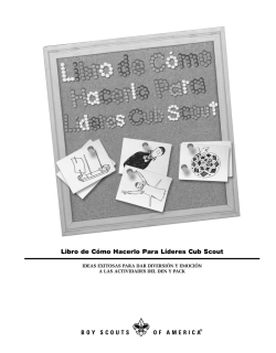 Libro de C&oacute;mo Hacerlo Para L&iacute;deres Cub Scout - Boy Scouts of