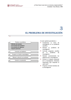&iquest;C&oacute;mo hacer una tesis en ciencias empresariales?