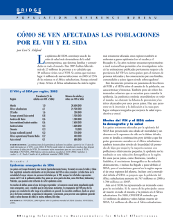 Cómo se ven afectadas las poblaciones por el VIH y el SIDA
