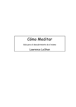 C&oacute;mo meditar - N-1