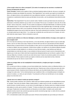 &iquest;C&oacute;mo surgi&oacute; la idea de un disco conceptual? &iquest;Fue antes el