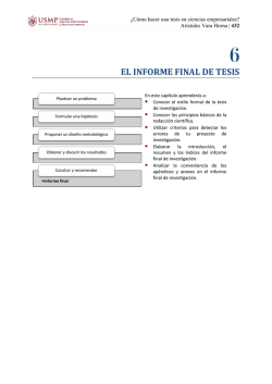 ¿Cómo hacer una tesis en ciencias empresariales?