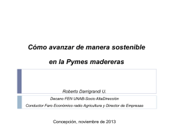 Cómo avanzar de manera sostenible en la Pymes madereras