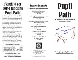 ¡Venga a ver cómo funciona Pupil Path! - Poughkeepsie City School