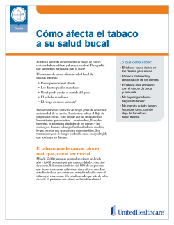 Cómo afecta el tabaco a su salud bucal