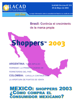 MEXICO: SHOPPERS 2003 ¿CÓMO COMPRA EL - Ilacad