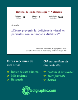 &iquest;C&oacute;mo prevenir la deficiencia visual en pacientes - edigraphic.com