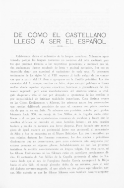 DE C&Oacute;MO EL CASTELLANO LLEG&Oacute; A SER EL ESPA&Ntilde;OL - UBU