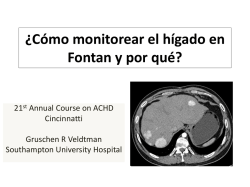 ¿Cómo monitorear el hígado en Fontan y por qué?