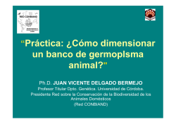 &ldquo;Pr&aacute;ctica: &iquest;C&oacute;mo dimensionar un banco de germoplsma animal?