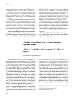 &iquest;Cu&aacute;l es el problema con la osteoporosis y c&oacute;mo se trata? &iquest;What is