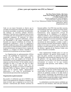 Cómo y para u organizar una ONG en Tabasco - Publicaciones