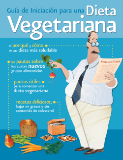 Iniciación a la dieta vegetariana