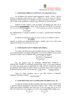 funciones sintácticas - Net63.net