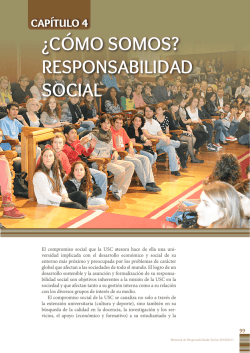 &iquest;C&Oacute;MO SOMOS? RESPONSABILIDAD SOCIAL - Universidade de