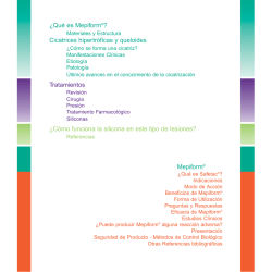 &iquest;Qu&eacute; es Mepiform&reg;? Cicatrices hipertr&oacute;ficas y - Webfarma
