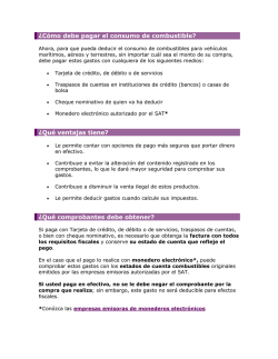 ¿Cómo debe pagar el consumo de combustible? ¿Qué ventajas
